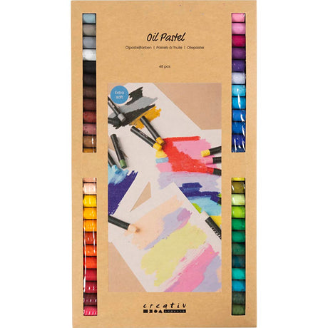Firma Creativ https: www.cchobby.nl pastele olejne-l-7-cm-grubość-11-mm-różne-kolory-48-sztuka-1-pudełko