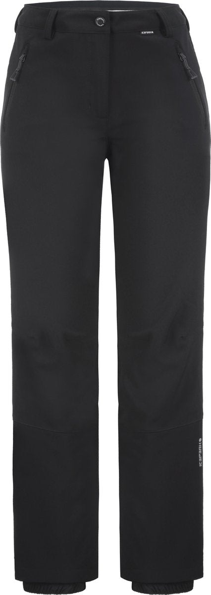 Damskie spodnie narciarskie softshell Icepeak Frechen - czarne - 40