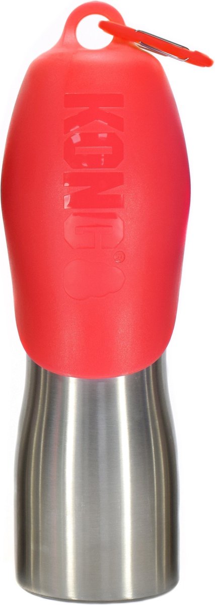 Butelka do picia Kong h2o dla psów ze stali nierdzewnej czerwona 740 ml