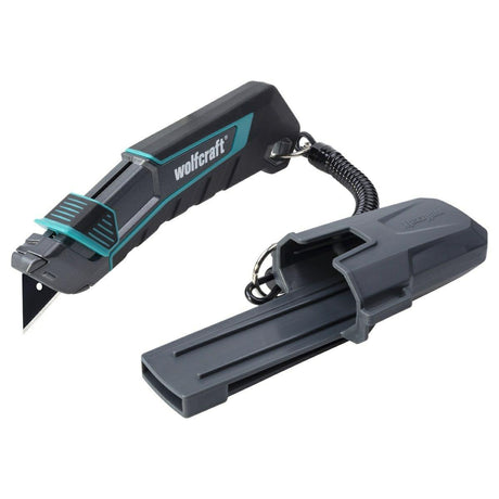 Wolfcraft - nóż trapezowy - pro bezpieczny z rękawem - 4292000
