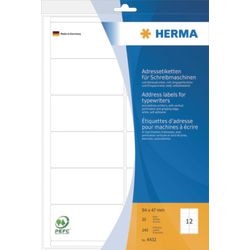 Etykiety adresowe do maszyn do pisania herma