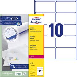Etykiety adresowe avery zweckform ultragrip białe