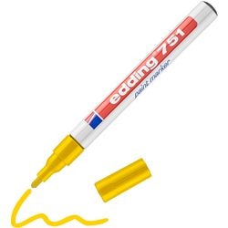 Marker malarski edding 751 okrągły punkt 1-2mm żółty