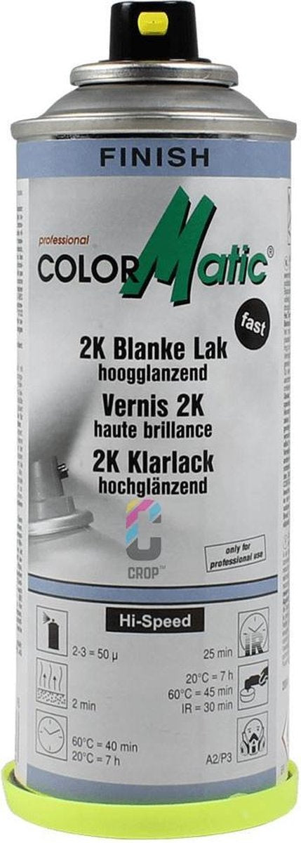 Motip Colormatic profesjonalny lakier bezbarwny 2k o wysokim połysku - 200 ml.