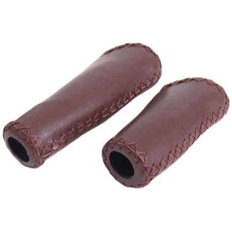 Zestaw uchwytów krawędziowych sztuczna skóra - matowy ciemny brąz - 135 92mm (opakowanie warsztatowe)