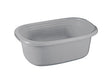 Podstawowy kosz na bieliznę Sunware 25 litrów srebrny 55x38x23cm plastik