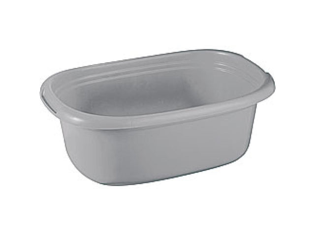Podstawowy kosz na bieliznę Sunware 25 litrów srebrny 55x38x23cm plastik