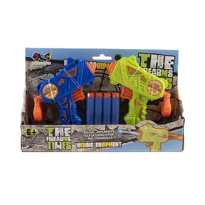 Geweer soft gun met 2 geweren en 8 pijlen 13cm