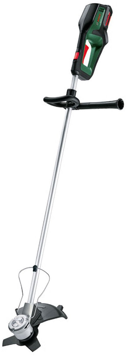 Bosch Advancedbrushcut 36v-23-750 - podkaszarka akumulatorowa - w zestawie szpula z żyłką - ostrze kosy spalinowej - pasek na ramię - akumulator 36 V (2 Ah) - ładowarka 70 min