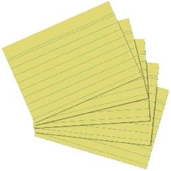Karty indeksowe herlitz a5 żółte