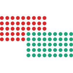 Oznaczenia punktów frankowych 19 mm czerwono-zielone