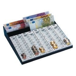 Znak pieniędzy wedo euro stalowy szary