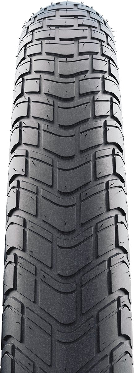 Schwalbe motion big apple - przewodowe - zielony addix - raceguard - 24x2,15 - czarny + refleks