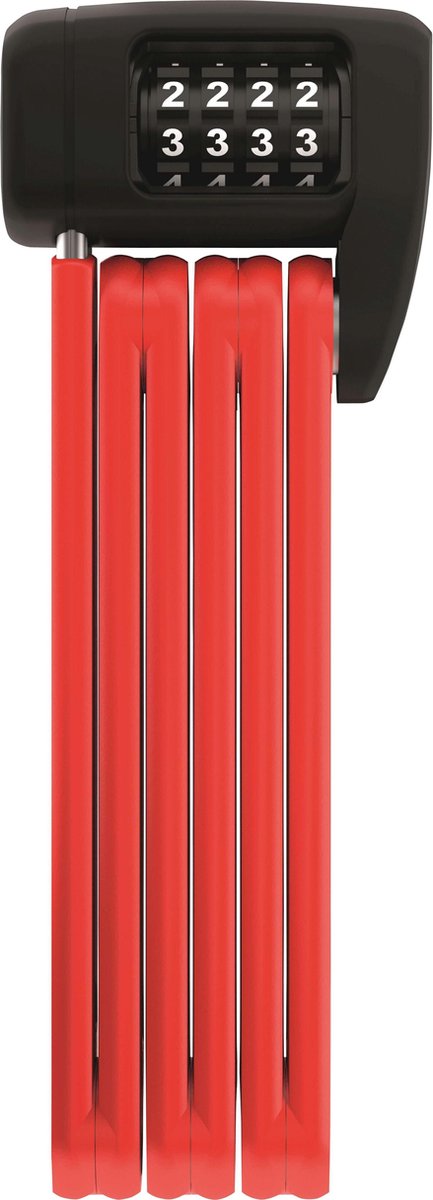 Abus Bordo Combo Lite 6055C 85 Składanie zamek - czerwony - 85 cm