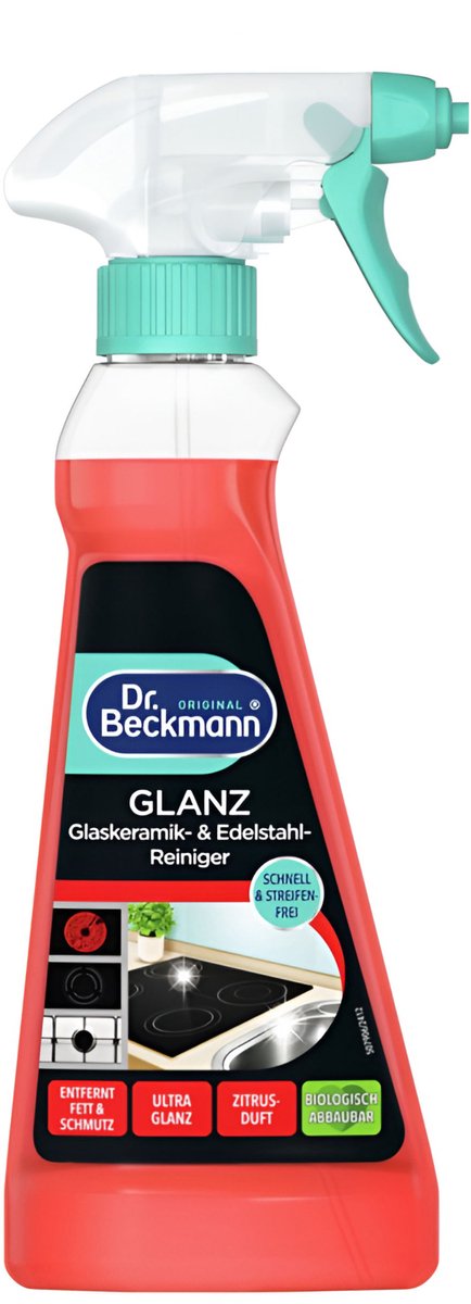 Środek do czyszczenia kuchni Dr Beckmann - spray do stali nierdzewnej - 250 ml, skuteczny i szybki