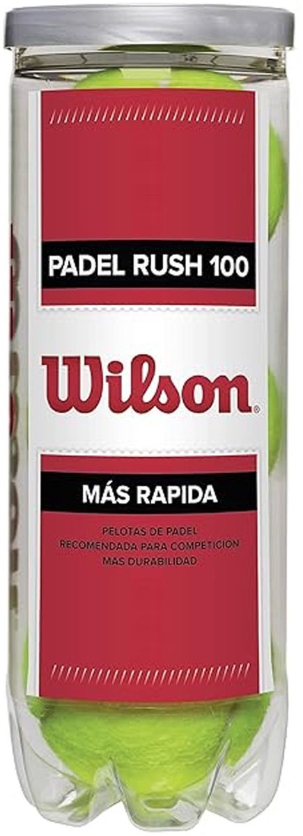 Rura do piłek do padla Wilson Padel Rush100, 3 sztuki