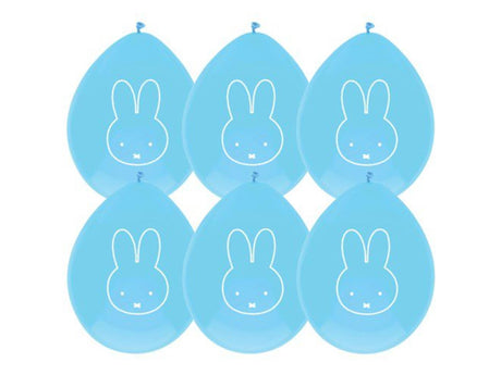 Balony Haza Miffy chłopiec 30 cm 6 sztuk