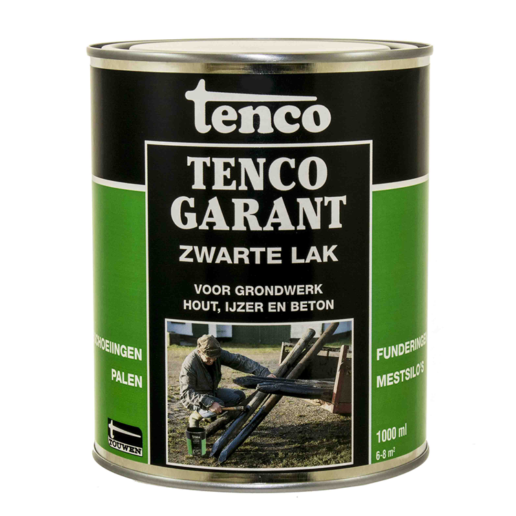 Tenco 1034384 - gwarancja czarna farba 1l | 3 sztuki