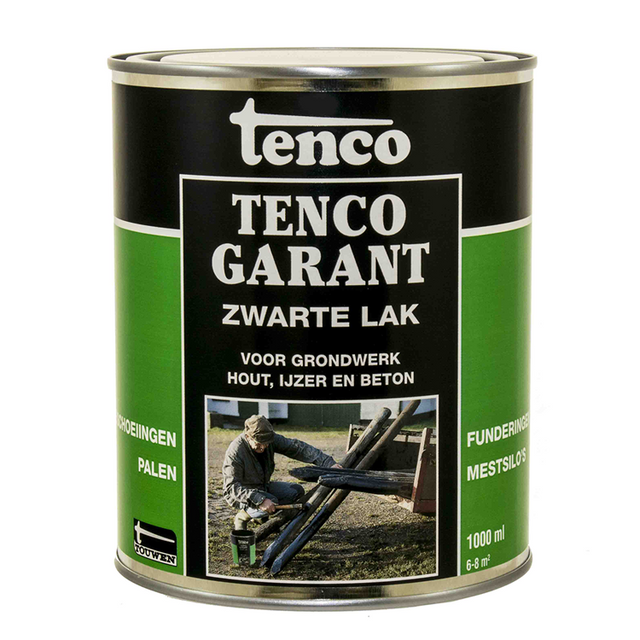 Tenco 1034384 - gwarancja czarna farba 1l | 3 sztuki
