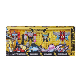 Opakowanie zbiorcze transformatorów Evergreen Warrior firmy Hasbro