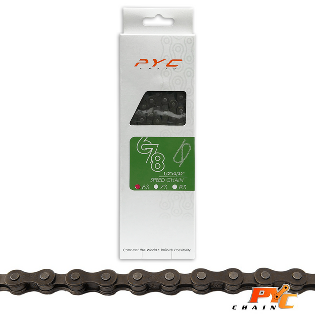 Łańcuch rowerowy PYC 6V 116S 1 2x3 32 Shimano
