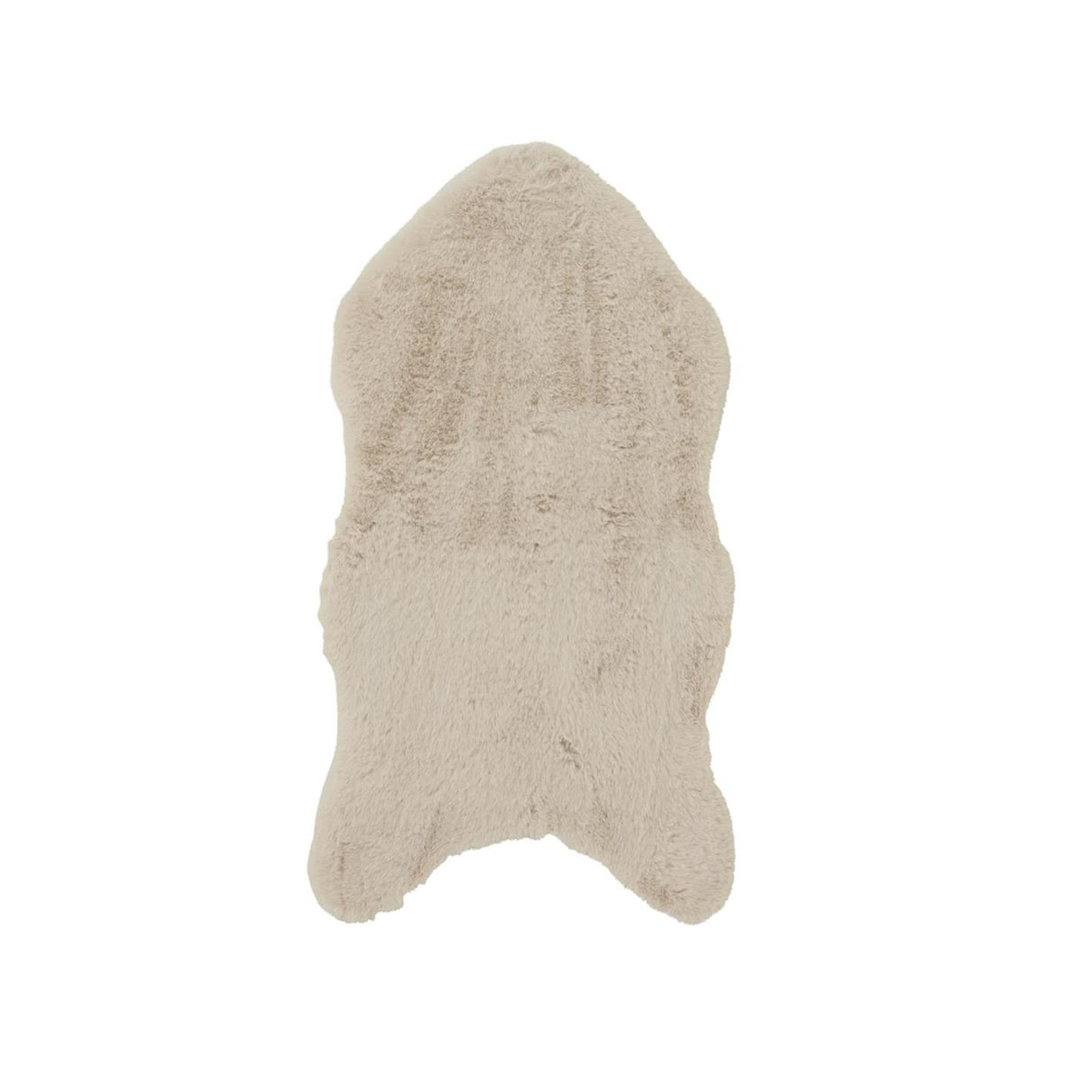 Decoris kleed kunstbont konijn 90x50cm creme