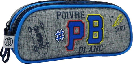 Piórnik Jim Jam Poivre Blanc piórnik 21x5x10 cm 2 przegródki zapinane na zamek