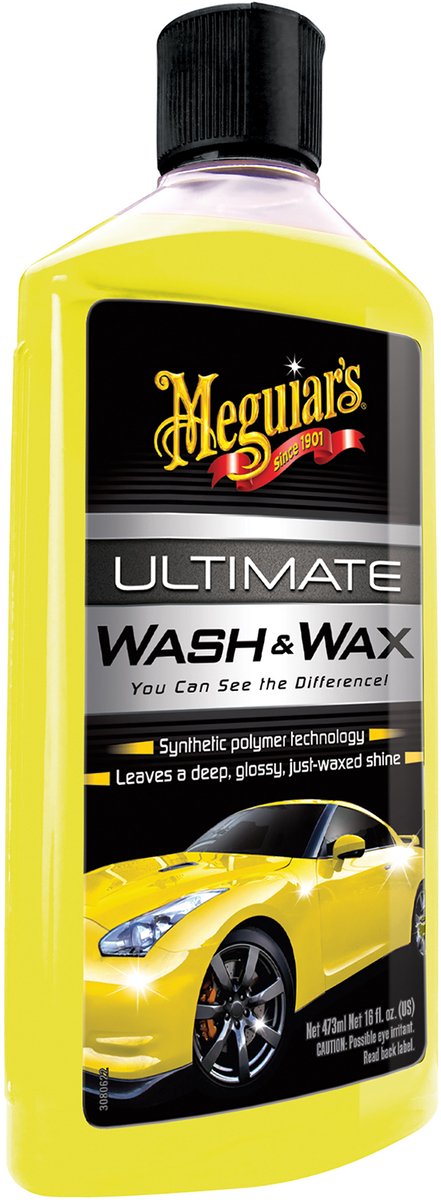 Meguiar's Meguiar's Ultimate Wash Wax 473ml – szampon samochodowy z woskiem – syntetycznymi polimerami carnauba – czyści i chroni lakier