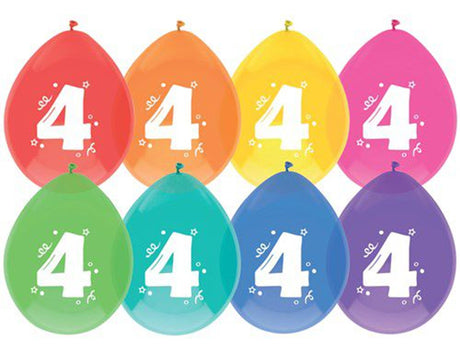 Balony Haza 4 lata, opakowanie 8 sztuk