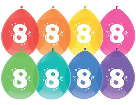 Balony Haza 8 lat, opakowanie 8 sztuk