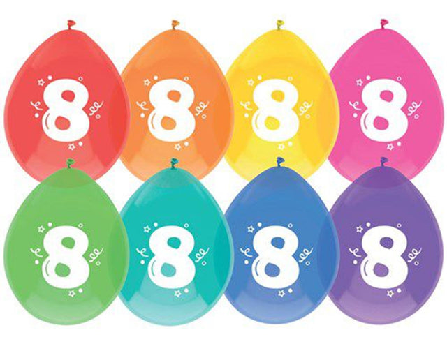 Balony Haza 8 lat, opakowanie 8 sztuk