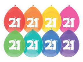 Balony Haza 21 lat, opakowanie 6 szt