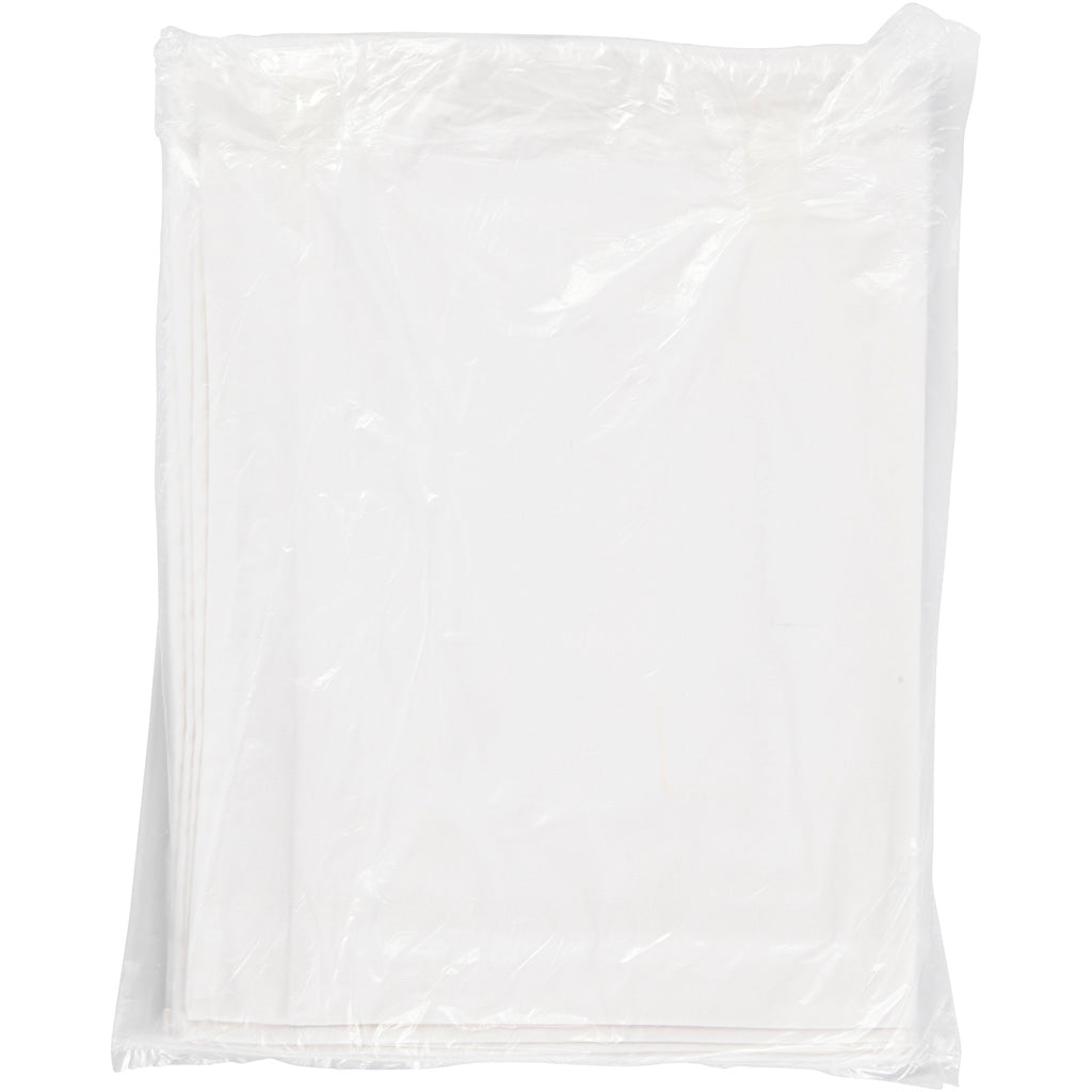 Creativ Company TEA RUCELES White With Hanging Loop, 5st.