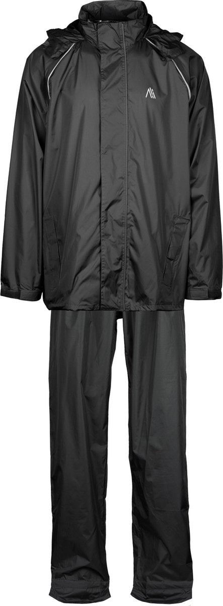 Ralka waterdicht regenpak - comfortabel - zwart antraciet - maat l