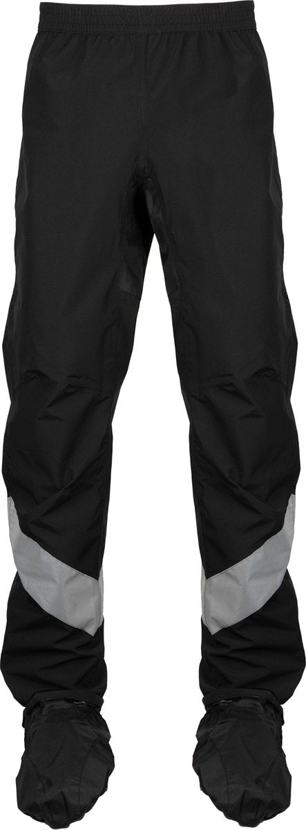 Ralka waterdichte fietsregenbroek pro ademend - schoenhoes - reflectie - zwart - maat l