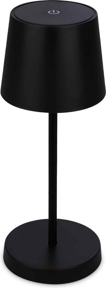 Briloner - ładowalna lampa stołowa - lampa bezprzewodowa - możliwość przyciemniania - z baterią - USB-C - 2,6 W - IP44 - do użytku wewnątrz na zewnątrz - czarny - 26 x 10,5 cm