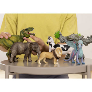 Schleich 13797 czarno-biała krowa | 5 sztuk