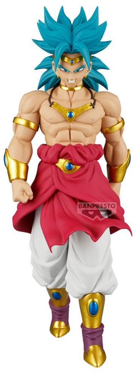 Bandai dragon ball z - broly - figure solid edge works 22cm - beeld