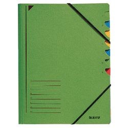 Folder sortujący Leitz, zielony karton A4