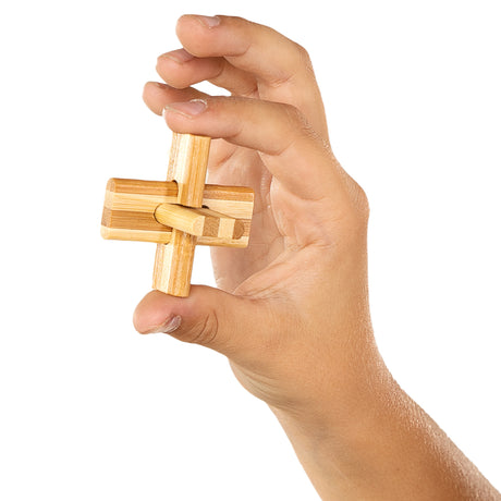 Bambusowa łamigłówka mózgowa Eureka 3D doublecross **