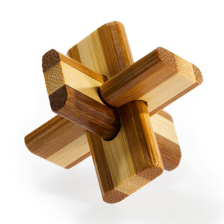 Bambusowa łamigłówka mózgowa Eureka 3D doublecross **