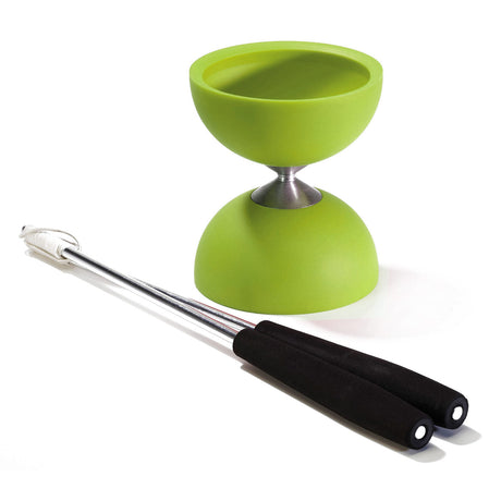 Eureka Rubber Diabolo z aluminiowymi patykami - zielony