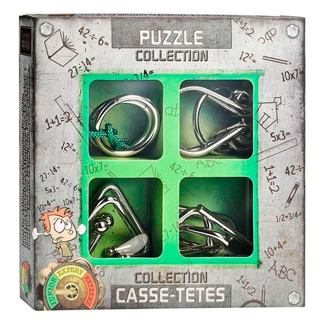 Metalowe puzzle mózgowe Eureka junior, 4 szt.