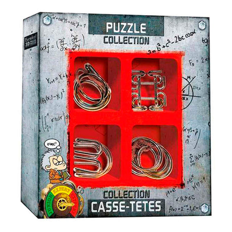 Metalowe puzzle mózgowe Eureka Extreme, 4 szt.