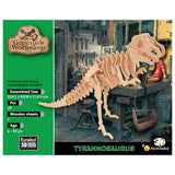 Drewniany zestaw do budowania warsztatu Eureki Geppetto 3D - Tyranozaur