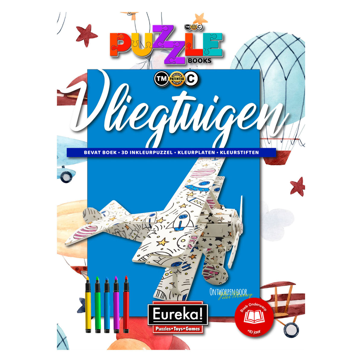 Eureka 3D Puzzle Books - samolot