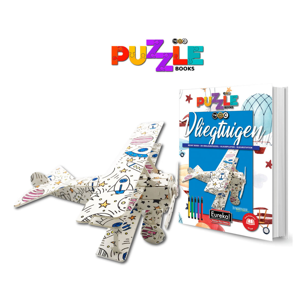 Eureka 3D Puzzle Books - samolot