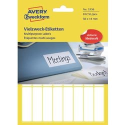 Etykiety uniwersalne Avery 3336 50x14mm białe