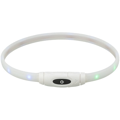 Trixie świecąca obroża dla psa USB, silikonowa, ładowana, wielokolorowa