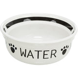 Trixie miska na wodę dla psa ceramiczna biała czarna